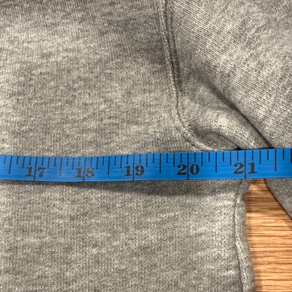 J. Crew Womens Turtleneck Lightweight Sweatshirt in Heather Gray - Picture 8 of 9